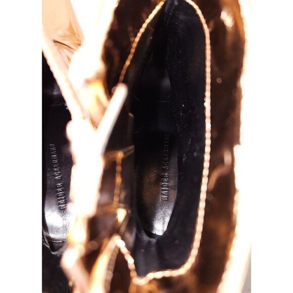 Haider Ackermann Metallic Leather Ankle Boots EU 40 US 9 A Copper Defect New - Picture 9 of 16